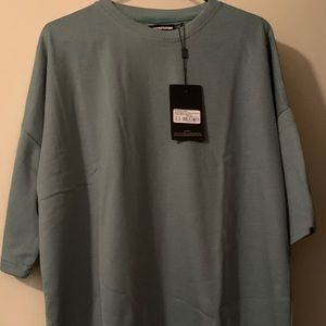 Dusty Turquoise Oversized Sweat T-shirt